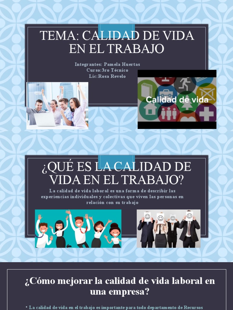 Calidad de Vida en El Trabajo | PDF | Business | Ciencia cognitiva