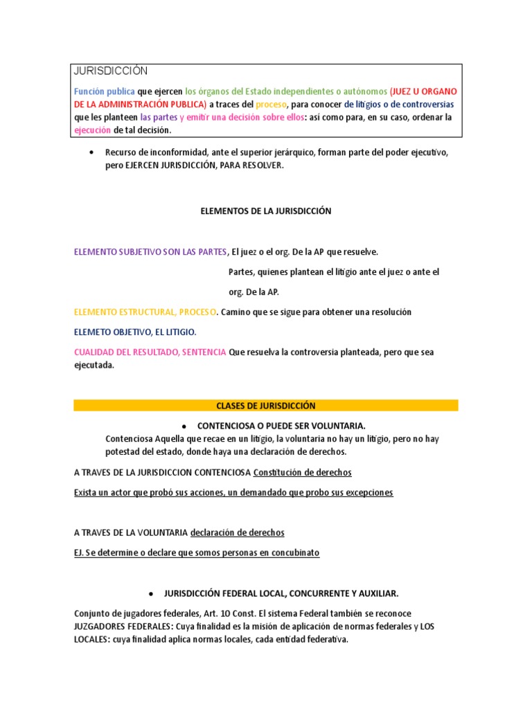 Jurisdicción y Competencia | PDF | Jurisdicción | Juez
