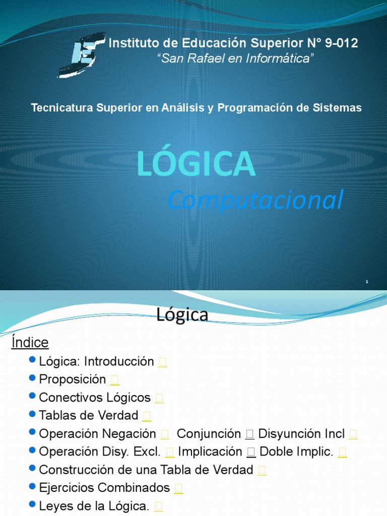 Fundamentos de Lógica en Informática | PDF | Lógica | Proposición
