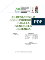 1.trabajo El Desarrollo Socio Productivo para La Venezuela Potencia