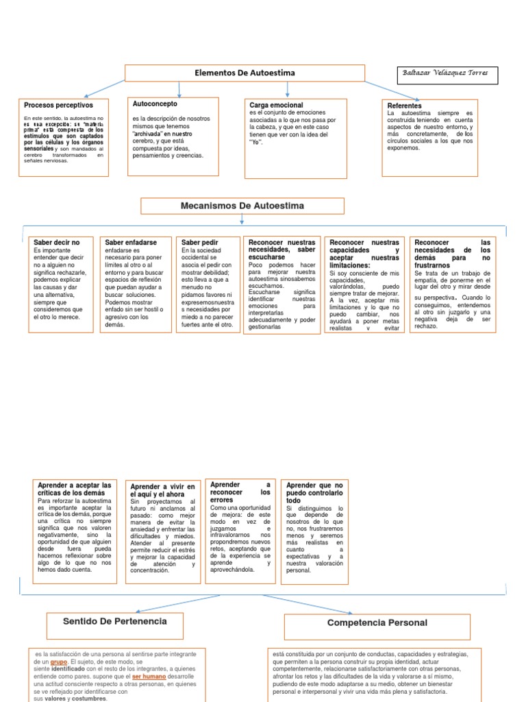 Mapa Mental Unidad 2 | PDF | Autoestima | Las emociones