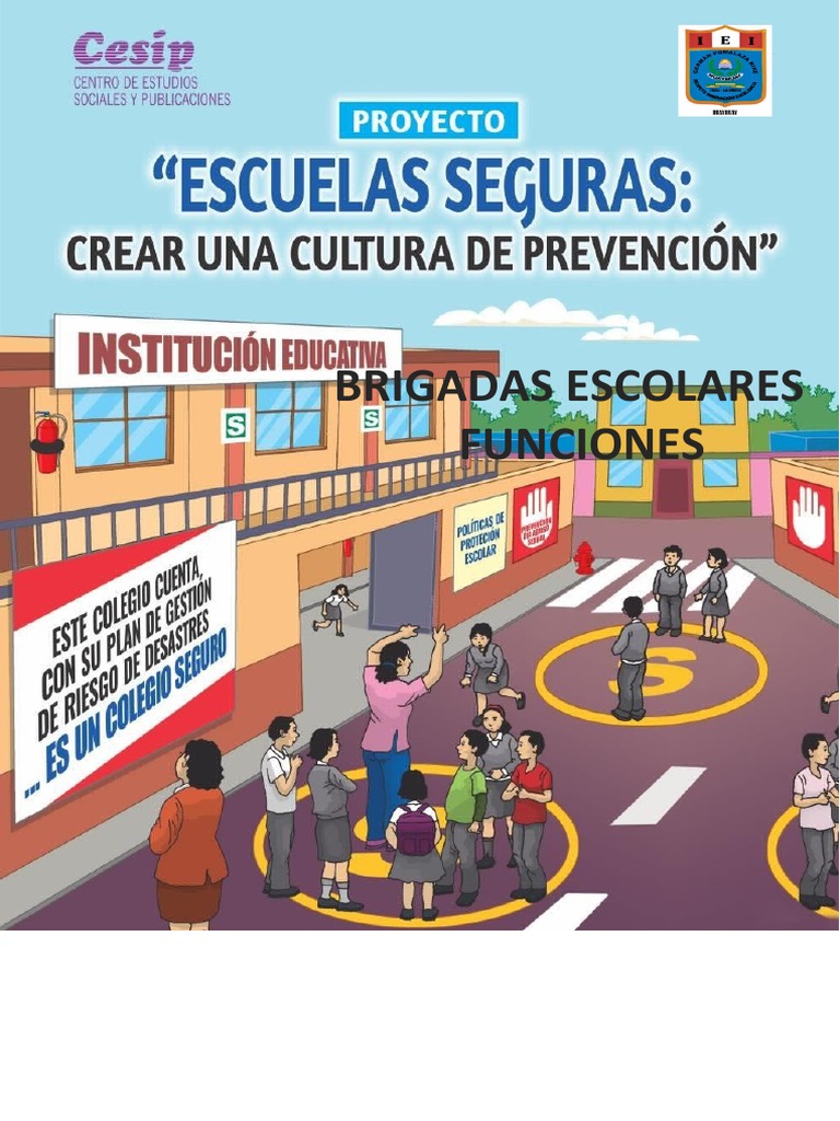 Funciones de Brigadas Escolares | PDF | Primeros auxilios | Salón de clases