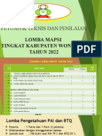 Juknis Dan Penilaian Mapsi 2022