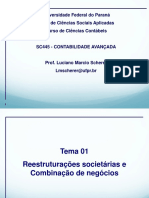 1°bimestre - Reestruturações Societária e Combinações de Negócios