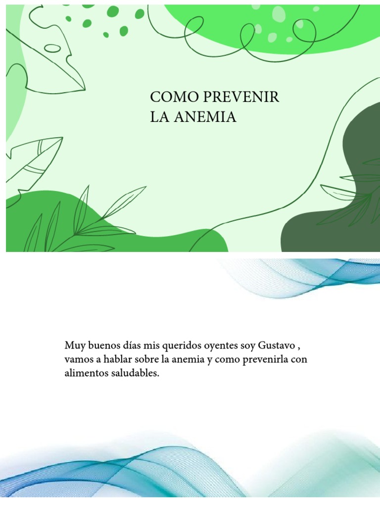 Prevención de la Anemia en Niños | PDF | Ciencia y matemáticas | Estilo ...