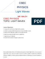 CSEC PHYSICS Light Waves