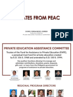 Updates From The PEAC National Secretariat
