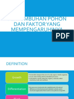 Pertumbuhan Pohon Dan Faktor Yang Mempengaruhinya