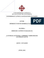 Derecho y Deberes de Los Fieles Laicos