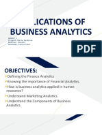 APPLICATIONS OF BUSINESS ANALYTICS-Group-3