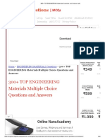 300+ TOP ENGINEERING Materials Questions and Answers PDF