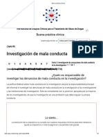 Investigación de Mala Conducta: Buena Práctica Clínica