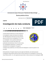 Investigación de Mala Conducta: Buena Práctica Clínica