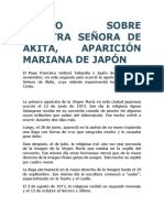 Aparición Mariana Japonesa de Akita