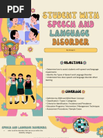 Ced 104 - Student With Speech and Language Disorder