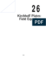 Kirchoffs Plate Theory