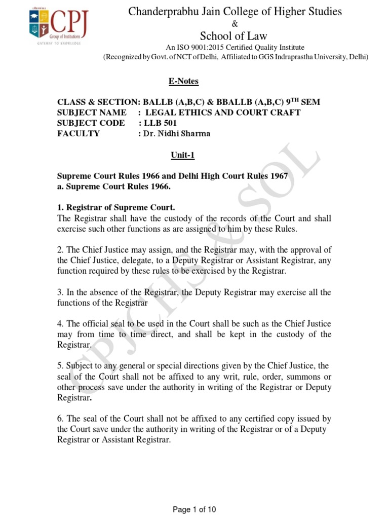 e-notes-legal-ethics-and-court-craft-unit-1-pdf-writ-mandamus