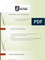 Capacidad y Acto de Comercio: Docente: Marcos Estremadoyro Agramonte Curso: Legislación Empresarial