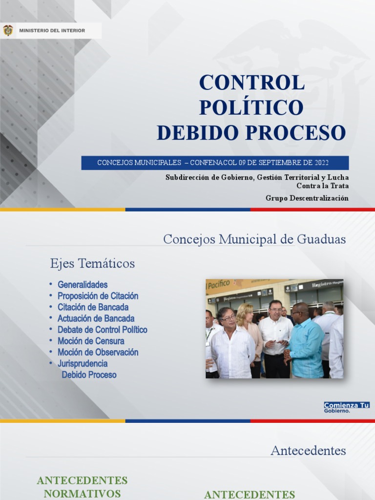 Control Político en Concejos Municipales | PDF | Gobierno | Justicia