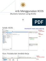 Solusi Numerik Menggunakan XCOS: (Numeric Solution Using XCOS)