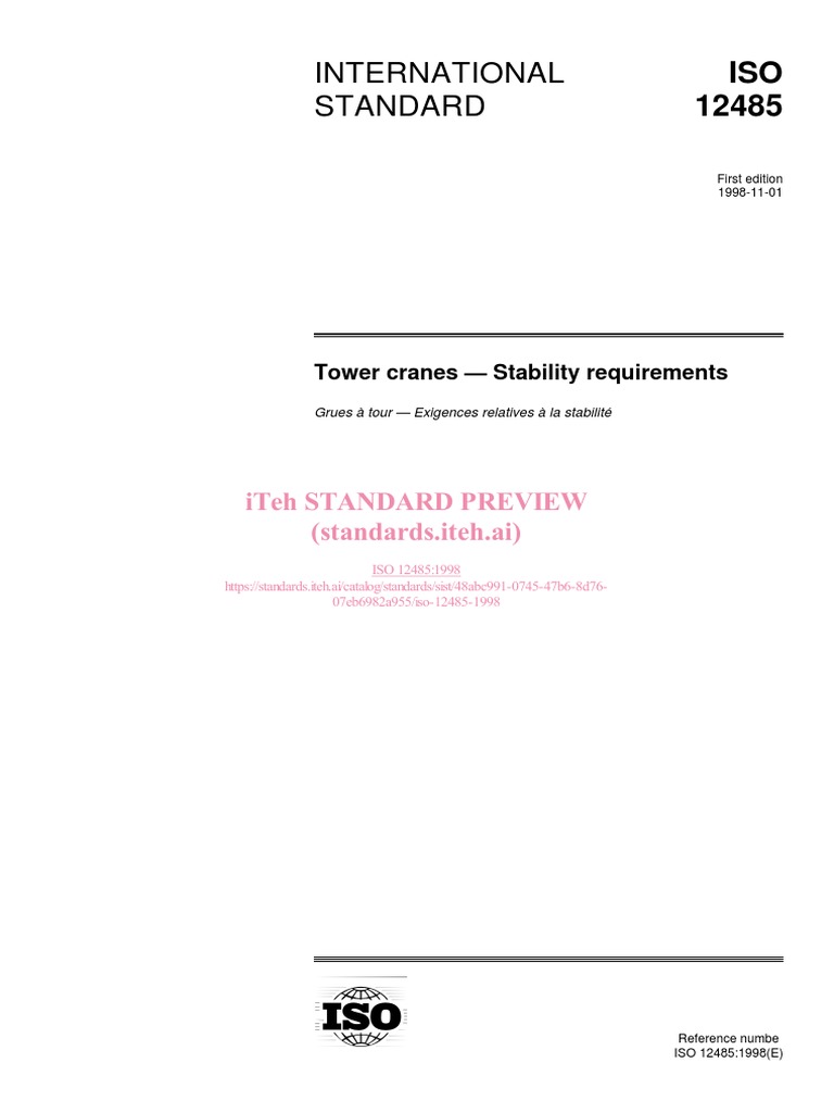 Iso 12485 1998 | PDF | International Organization For Standardization ...