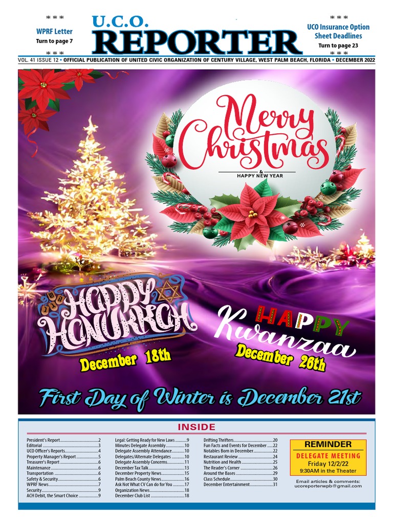 UCO December 2022 WEB PDF United States Treasury Security Real Estate Appraisal