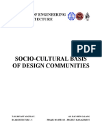 Socio-Cultural Basis of Design Communities