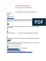 Evaluación Discriminatorias