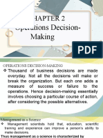 CHAPTER 2 Operations and Decisions Making