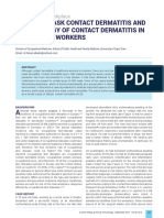 Surgical Mask Contact Dermatitis and Epidemiology of Contact Dermatitis in Healthcare Workers