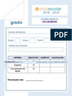 Examen Segundo Grado Diciembre B2 2018-2019