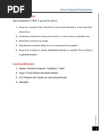 IE C1 Statics of Rigid Bodies Part 4 Force System Resultants