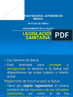 Regulacion Sanitaria, Legislacion Sanitaria, Ley Gral de Salud