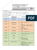 Formulário de Registro de Conteúdos - FRC: (Instrução Pedagógica #02, de 30 de Outubro de 2020)