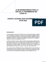 Protocolo de Bioseguridad Covid-19 LECHONA FEST...