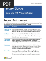 MD-100 Exam Study Guide