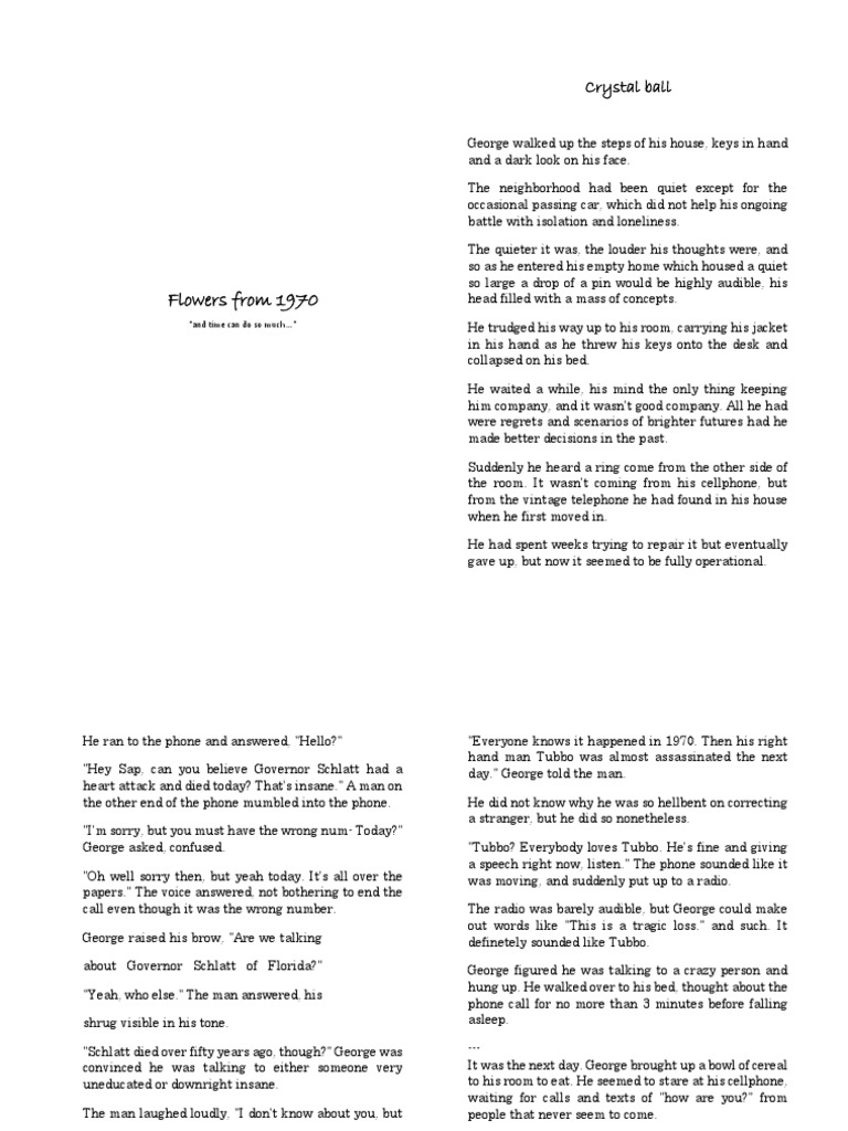 Flowers From 1970 PDF Dream