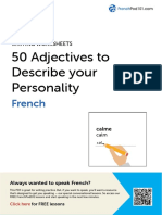 50 Adjectives to Describe Your Personality in French