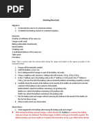 Limiting Reactant (Experiment)