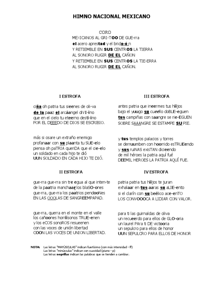 Significado del Himno Nacional Mexicano | PDF
