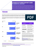2022 March of Dimes Report Card-Texas Supplemental