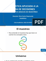 Conceptos básicos de muestreo y tipos de población para la toma de decisiones