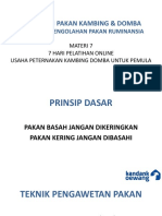 Materi 7 Teknologi Pengolahan Pakan Ruminansia