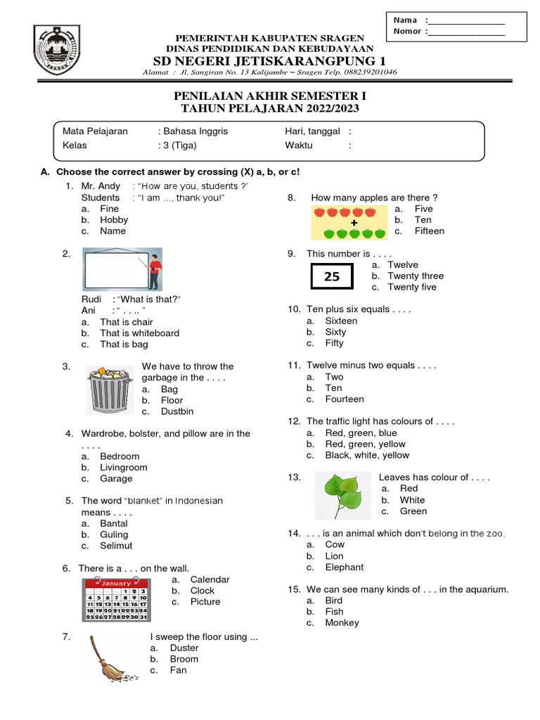 Kelas 3 | PDF