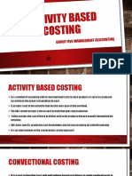 Group 5 ManAcc Presentation - ACTIVITY BASED COSTING