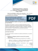 Guía de Actividades y Rúbrica de Evaluación - Unidad 2 - Fase 3 - Analiza Los Factores Que Afectan La Soberanía y Seguridad Alimentaria