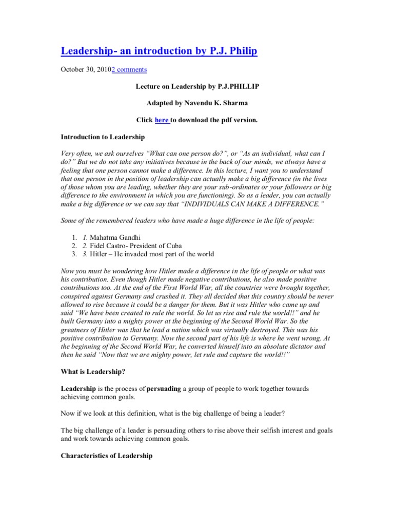 Essential Qualities of Group Leaders | PDF | Social Group | Leadership