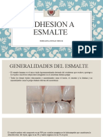 Adhesión a esmalte: técnicas de acondicionamiento y adhesión