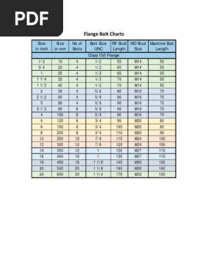 Flange Bolt Charts PDF, 49% OFF | www.oceanproperty.co.th