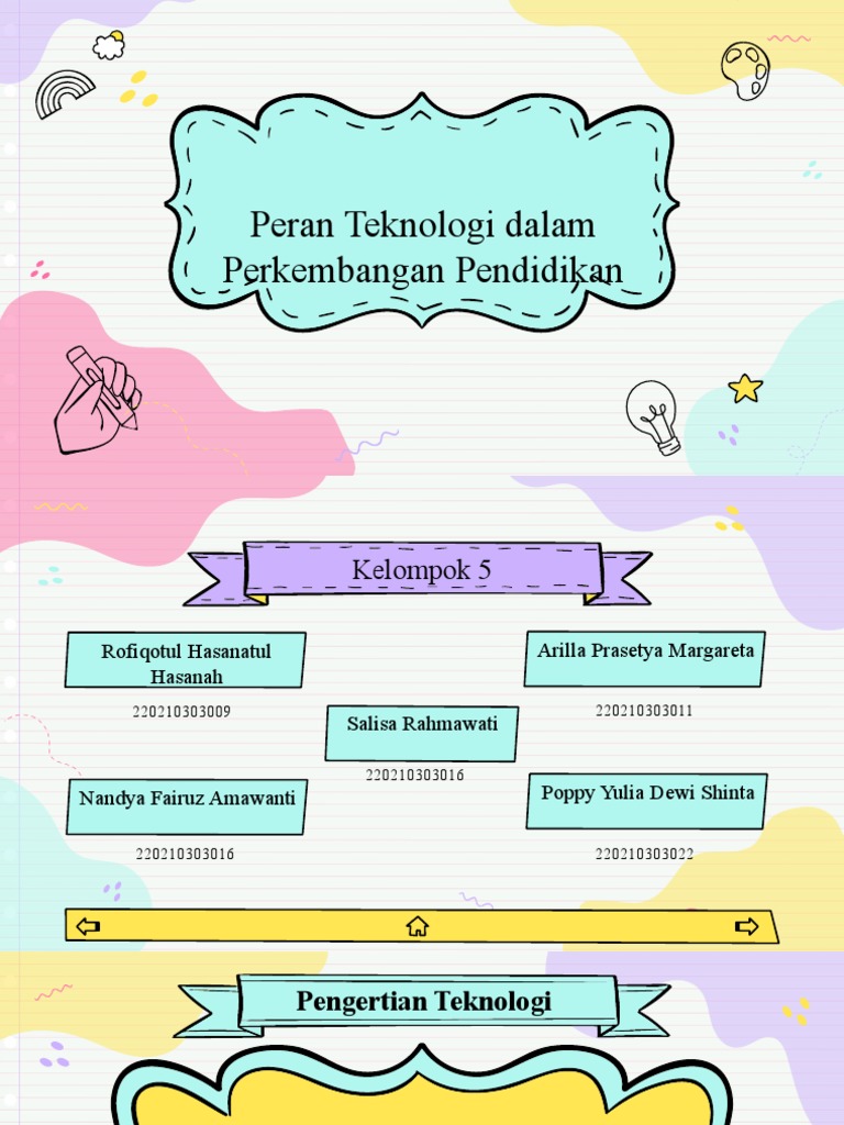 Kelompok 5 Ppt Peran Teknologi Dalam Perkembangan Pendidikan Pdf